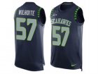 Mens Nike Seattle Seahawks #57 Michael Wilhoite Limited Steel Blue Player Name & Number Tank Top NFL Jersey