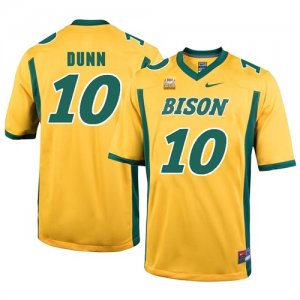 North Dakota State Bison 10 Lance Dunn Gold College Football Jersey