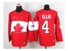 nhl jerseys team canada #4 ellis red[2014 world championship][ellis]