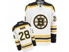Mens Reebok Boston Bruins #28 Dominic Moore Authentic White Away NHL Jersey