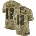 Mens Nike Atlanta Falcons #12 Mohamed Sanu Limited Camo 2018 Salute to Service NFL Jersey