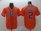 Astros #2 Alex Bregman Orange Cool Base Jersey