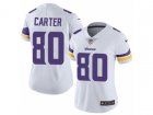 Women Nike Minnesota Vikings #80 Cris Carter Vapor Untouchable Limited White NFL Jersey