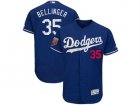 Men Los Angeles Dodgers #35 Cody Bellinger Majestic Royal 2018 Spring Training Flex Base Player Jersey