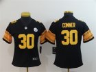 Nike Steelers #30 James Conner Black Women Color Rush Limited Jersey