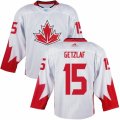Men Adidas Team Canada #15 Ryan Getzlaf White 2016 World Cup Ice Hockey Jersey