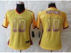 Nike Women Washington Red Skins #10 Griffin III Gold Jerseys(Drift Fashion)