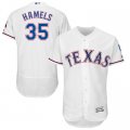 2016 Men Texas Rangers Cole Hamels Majestic White Flexbase Authentic Collection Player Jersey