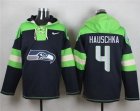 Nike Seattle Seahawks #4 Steven Hauschka Blue Player Pullover Hoodie