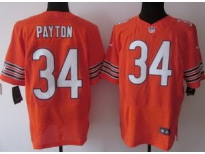 Nike NFL Chicago Bears #34 Walter Payton Orange Jerseys(Elite)