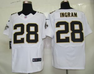 Nike nfl new orleans saints #28 ingram white Elite jerseys