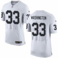 Mens Nike Oakland Raiders #33 DeAndre Washington Elite White NFL Jersey