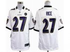 Nike Baltimore Ravens #27 ray rice white jerseys[game Art Patch]