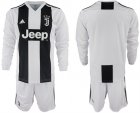 2018-19 Juventus Home Long Sleeve Soccer Jersey