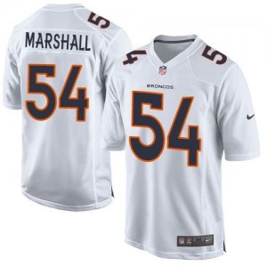 Nike Denver Broncos #54 Brandon Marshall White Men Stitched NFL Game Event Jersey