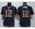 Wonen Nike Denver Broncos #12 Paxton Lynch Drift Fashion Blue Jerseys