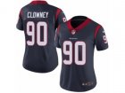Women Nike Houston Texans #90 Jadeveon Clowney Vapor Untouchable Limited Navy Blue Team Color NFL Jersey