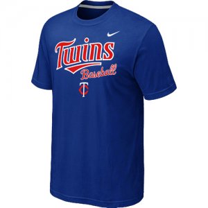 Nike MLB Minnesota Twins 2014 Home Practice T-Shirt - Blue