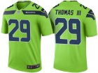 Seattle Seahawks #29 Earl Thomas III Green Color Rush Legend Jersey