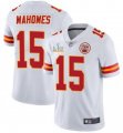 Nike Chiefs #15 Patrick Mahomes White 2021 Super Bowl LV Vapor Untouchable Limited