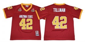 arizona state sun devils #42 tillman red College Football Jersey