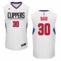 Mens Adidas Los Angeles Clippers #30 Brandon Bass Authentic White Home NBA Jersey