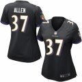 Womens Nike Baltimore Ravens #37 Javorius Allen Limited Black Alternate NFL Jersey
