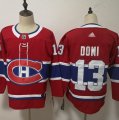 Canadiens #13 Max Domi Red Adidas Jersey