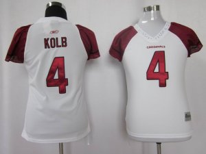 women nfl arizona cardinals #4 kolb white