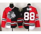 nhl jerseys chicago blackhawks #88 kane black-red[split][the skeleton head]