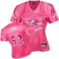 women nfl baltimore ravens #52 r.lewis red[2011 fem fan]