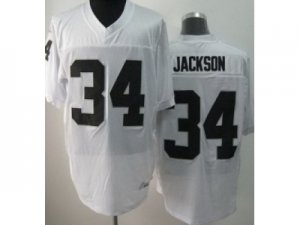 Nike NFL Oakland Raiders #34 Bo.Jackson White Jerseys[Elite]