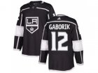 Youth Adidas Los Angeles Kings #12 Marian Gaborik Black Home Authentic Stitched NHL Jersey