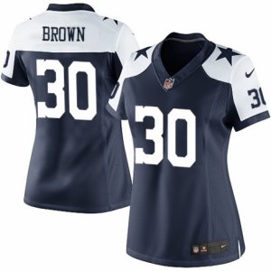 Women\'s Nike Dallas Cowboys #30 Anthony Brown Limited Navy Blue Throwback Alternate NFL Jersey