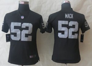 Nike women oakland raiders #52 mack black jerseys