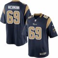 Mens Nike Los Angeles Rams #69 Cody Wichmann Limited Navy Blue Team Color NFL Jersey