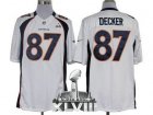 Nike Denver Broncos #87 Eric Decker White Super Bowl XLVIII NFL Limited Jersey