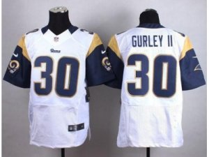 Nike St. Louis Rams #30 Todd Gurley II white jerseys(Elite)