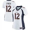 Women Nike Denver Broncos #12 Paxton Lynch White Stitched NFL New Limited Jersey