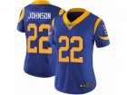 Women Nike Los Angeles Rams #22 Trumaine Johnson Vapor Untouchable Limited Royal Blue Alternate NFL Jersey