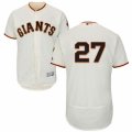 Mens Majestic San Francisco Giants #27 Juan Marichal Cream Flexbase Authentic Collection MLB Jersey