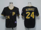 MLB Pittsburgh Pirates #24 Alvarez Black[Cool Base]