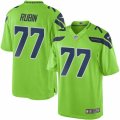 Youth Nike Seattle Seahawks #77 Ahtyba Rubin Limited Green Rush NFL Jersey