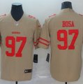 Nike 49ers #97 Nick Bosa Cream Inverted Legend Limited Jersey