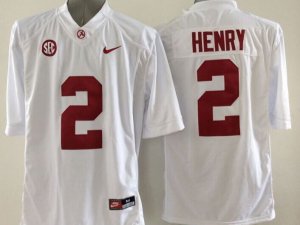 Ncaa Alabama Crimson Tide #2 Henry white jerseys