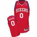 Mens Adidas Philadelphia 76ers #0 Jerryd Bayless Swingman Red Road NBA Jersey