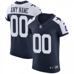 Mens Nike Dallas Cowboys Customized Navy Blue Throwback Alternate Vapor Untouchable Elite Player NFL Jersey