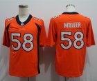Nike Broncos #58 Von Miller Orange Vapor Untouchable Limited Jersey