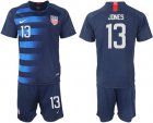 2018-19 USA 13 JONES Away Soccer Jersey