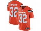 Nike Cleveland Browns #32 Jim Brown Vapor Untouchable Limited Orange Alternate NFL Jersey